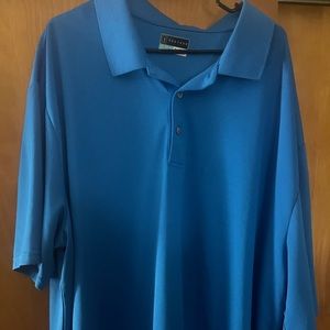 Short sleeve blue polo